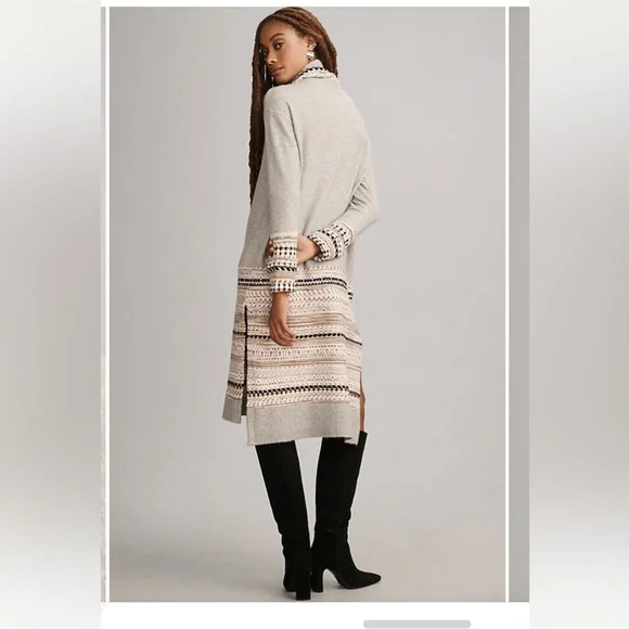 Anthropologie Daily Practice Anthropologie Turtleneck Sweater Dress Medium C92 - Picture 3 of 16